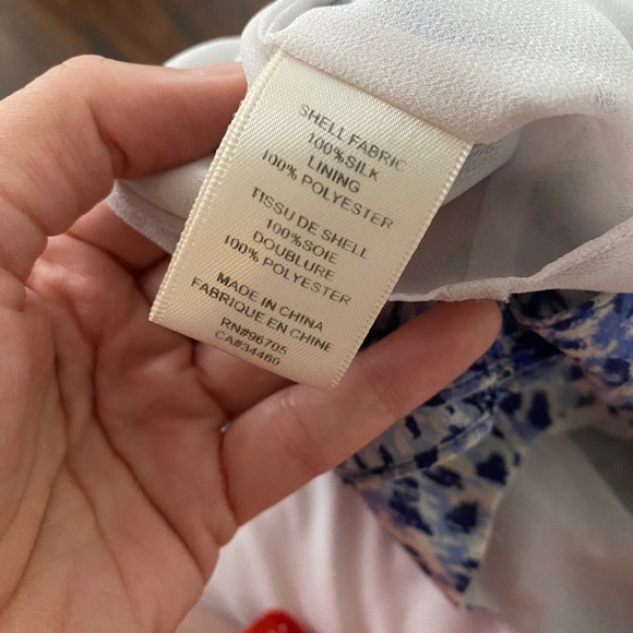 Rebecca Taylor 100% Silk Peplum Sleeveless Blue Square Neck Top 💙 - Picture 8 of 9